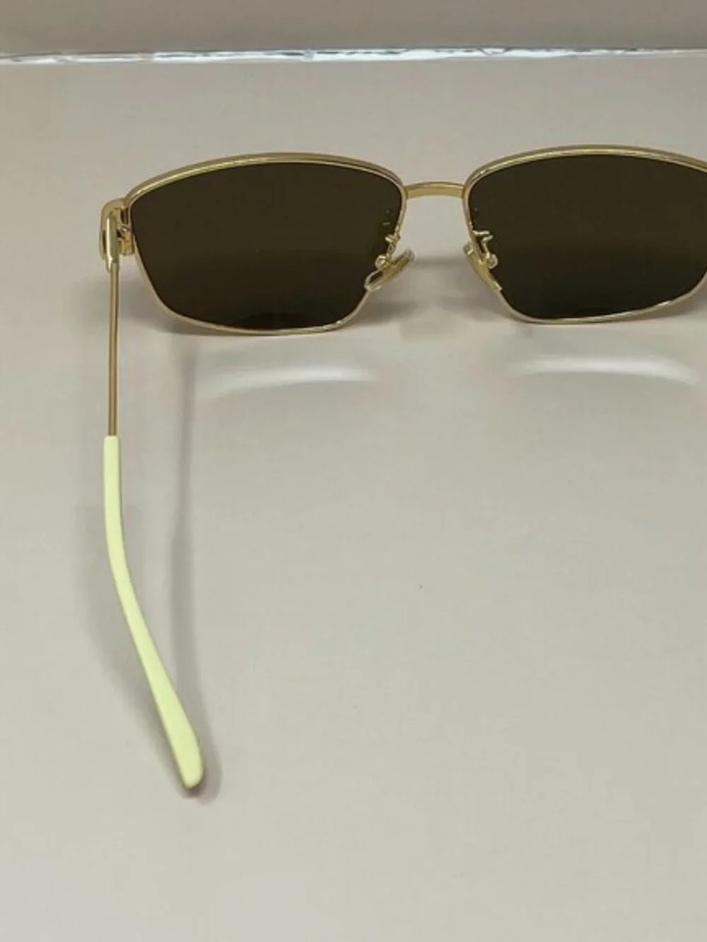 Bottega Veneta | Gold Turn Square Sunglasses
